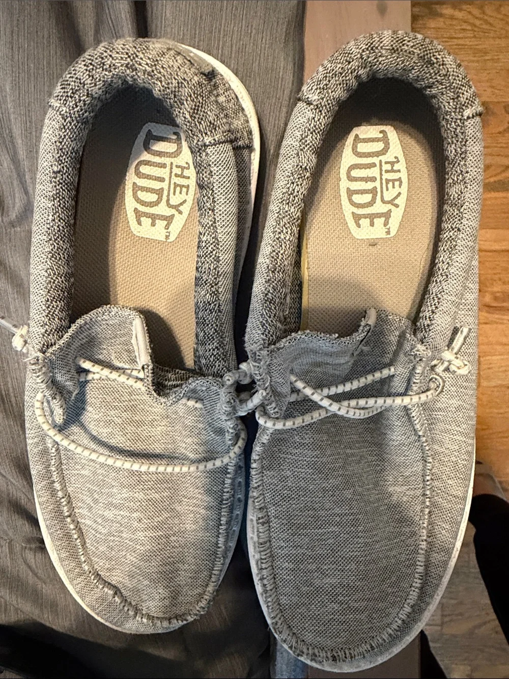 Hey Dude Kids Slip-On Loafers in Heather Gray